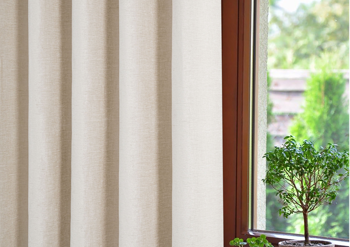 Amberley Eyelet, Natural - Ready Made Curtains - Image 5